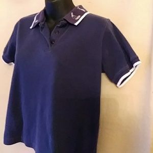 K.T. Golf navy blue knit polo shirt- sz PS